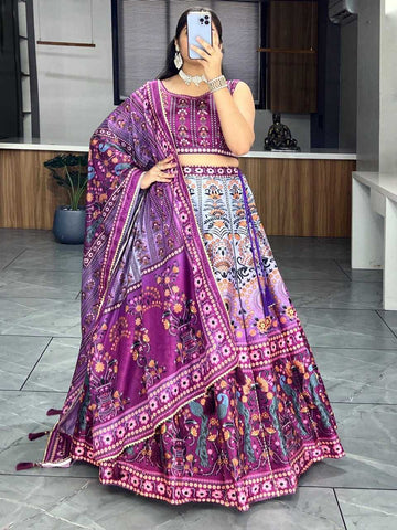 BellePoshak | Art Silk Designer Lehenga