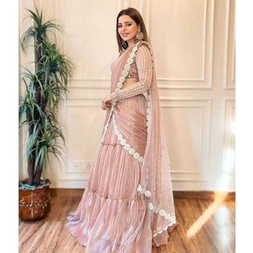 BellePoshak | Organza Designer Lehenga