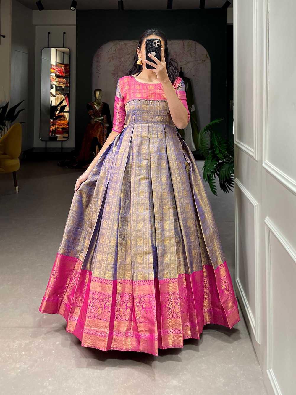 BellePoshak | Kanjivaram Silk Fancy Gowns