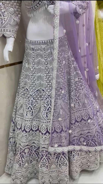 BellePoshak | Faux Georgette Wedding Lehenga