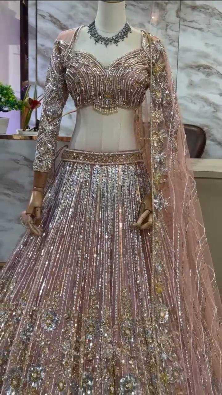 BellePoshak | Soft  Net Designer Lehenga