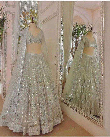 BellePoshak | Net Fancy Lehenga