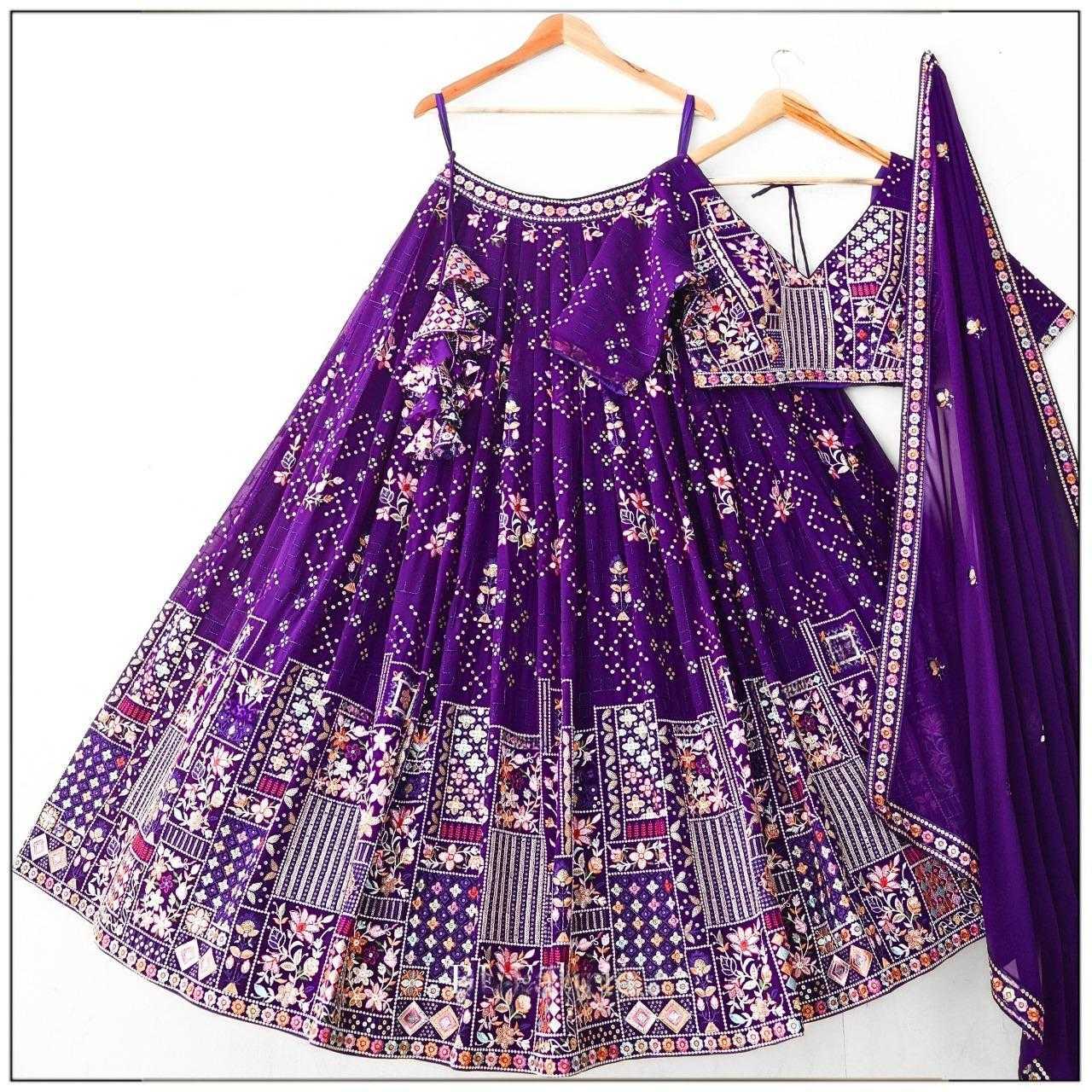 BellePoshak | Blooming Embroidered Lehenga