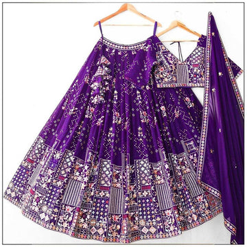 BellePoshak | Blooming Embroidered Lehenga