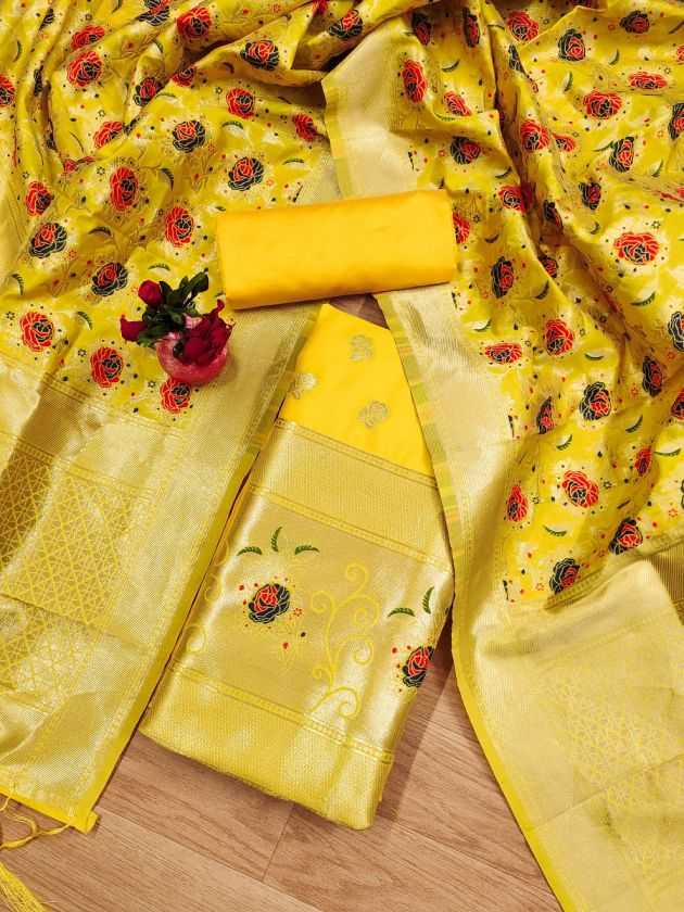 BellePoshak | Banarasi Soft Silk Unstitched Suits,                                                                   ...
