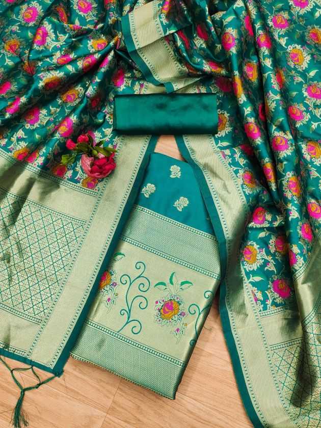 BellePoshak | Banarasi Soft Silk Unstitched Suits,                                                                   ...