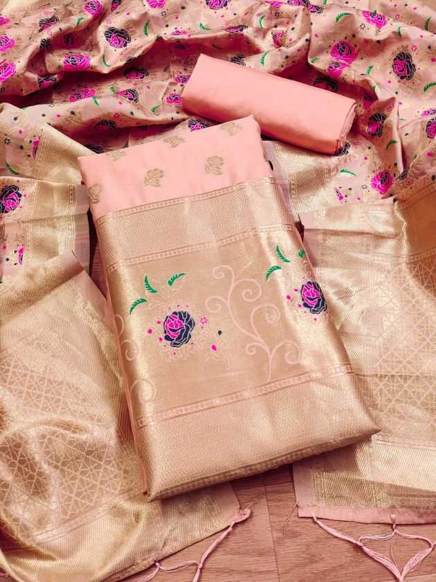 BellePoshak | Banarasi Soft Silk Unstitched Suits,                                                                   ...