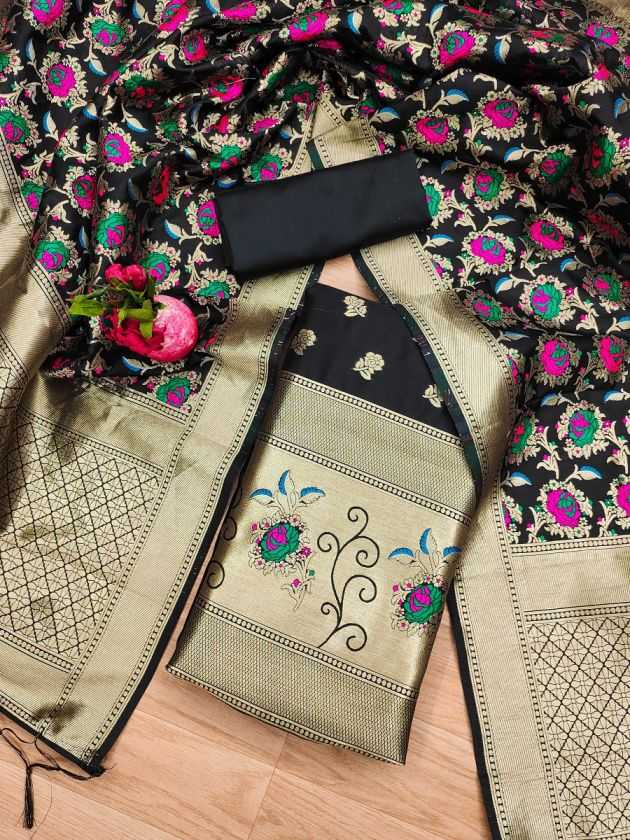 BellePoshak | Banarasi Soft Silk Unstitched Suits,                                                                   ...