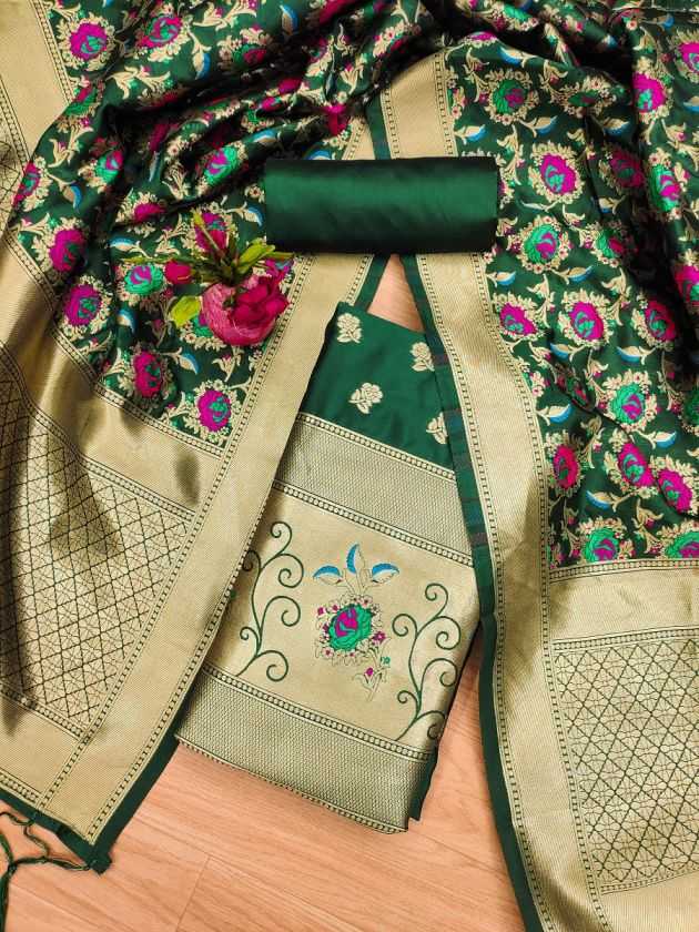 BellePoshak | Banarasi Soft Silk Unstitched Suits,                                                                   ...