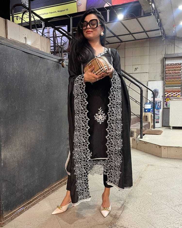 BellePoshak | Crepe Kurti Bottom With Dupatta,                                                                       ...