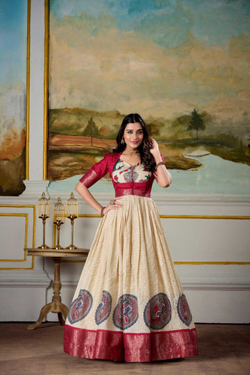 BellePoshak | Dola Silk Printed Gowns