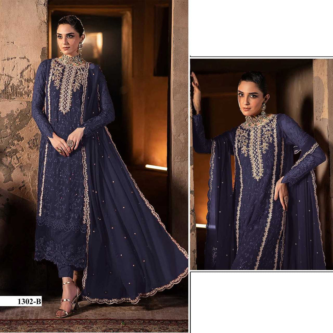 BellePoshak | Faux Georgette Embroidery Suits,                                                                       ...