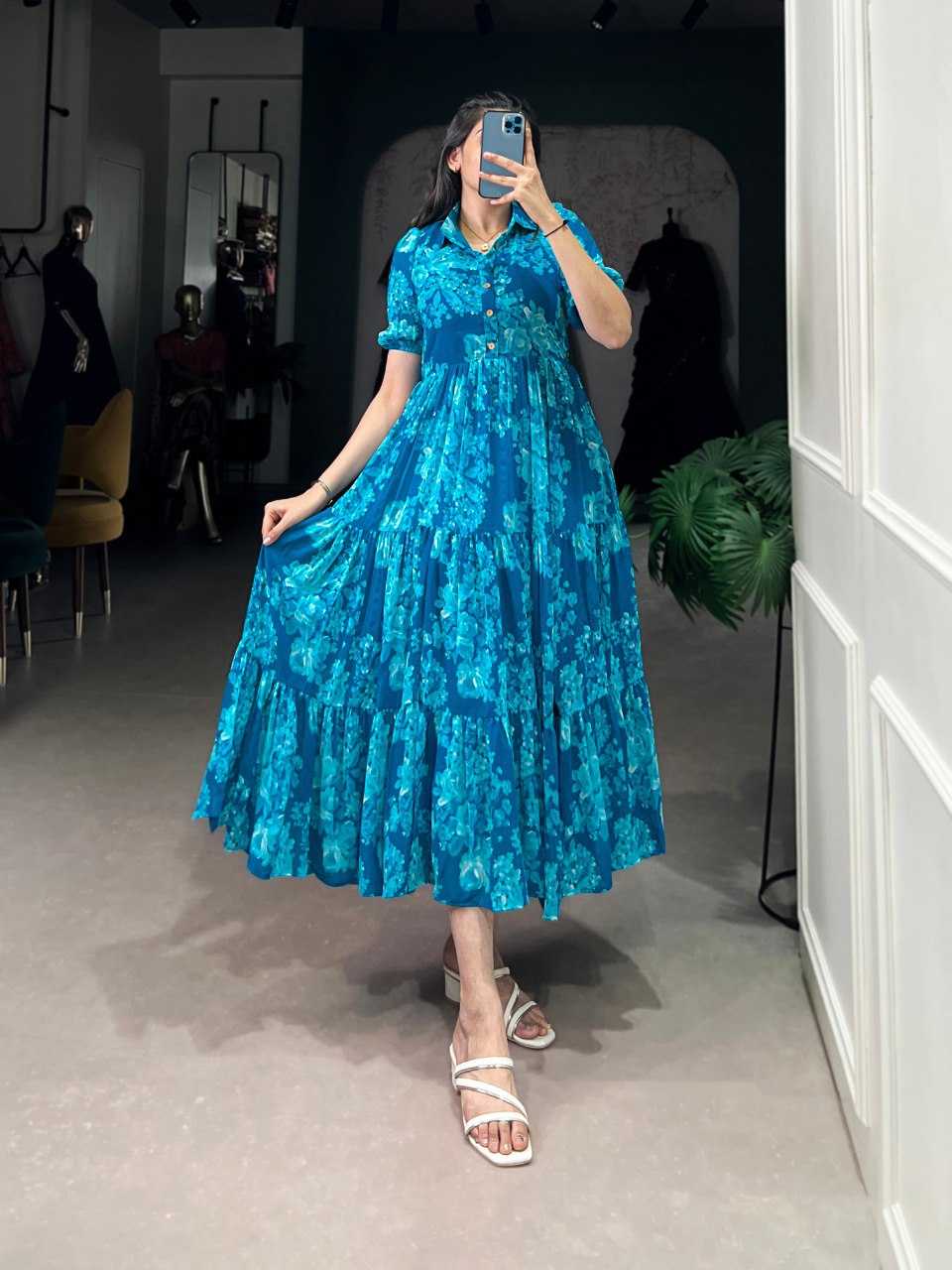 BellePoshak | Georgette Printed Gowns