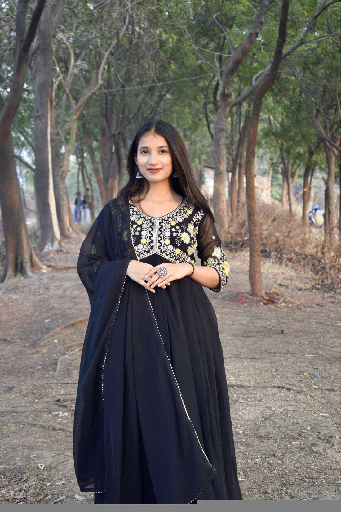 BellePoshak | Georgette Embroidery Gowns,                                                                            ...