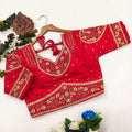 BellePoshak | Milan Silk Sequence Embroidery Blouse,                                                                 ...