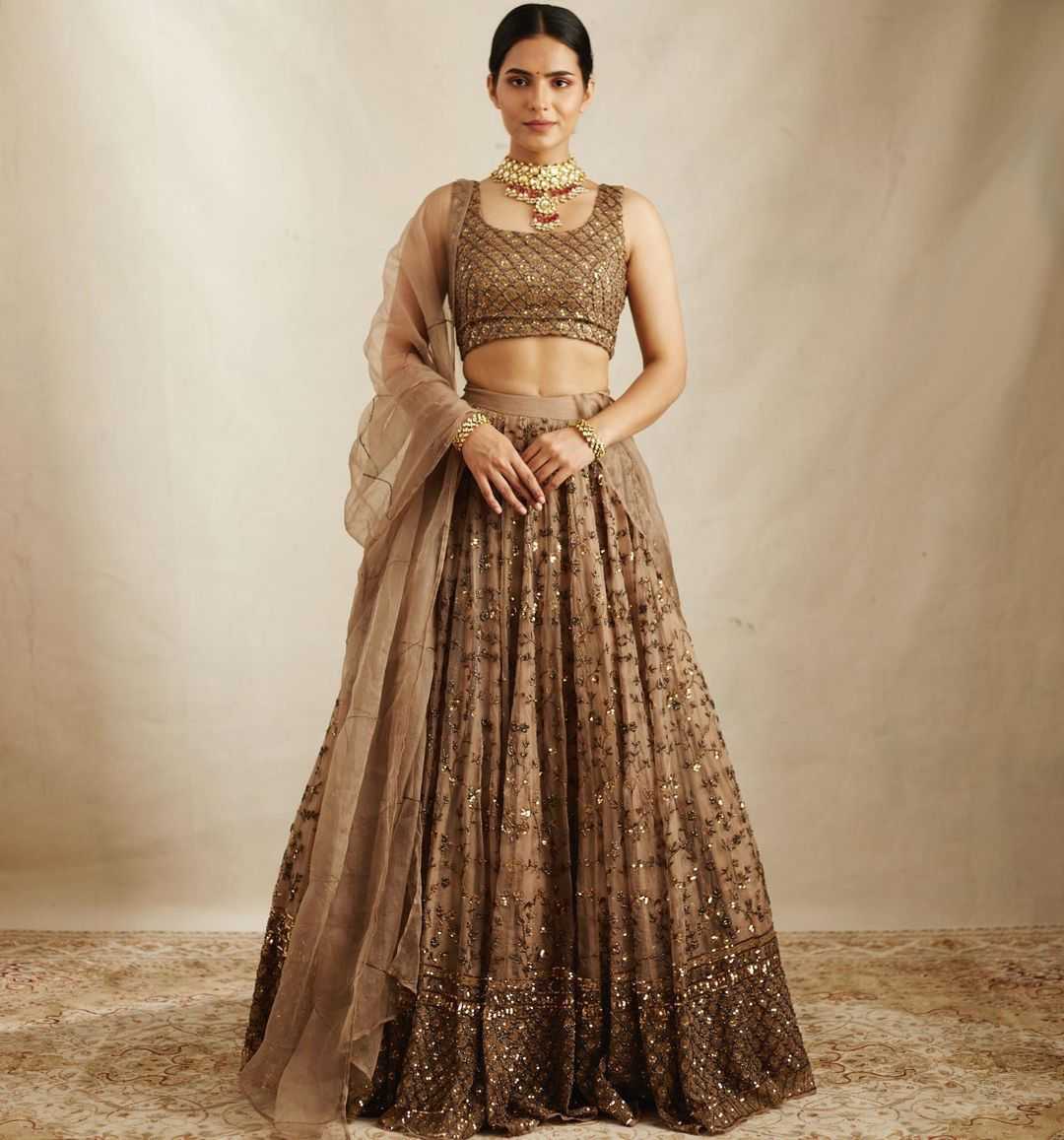 BellePoshak | Soft  Net Wedding Lehenga
