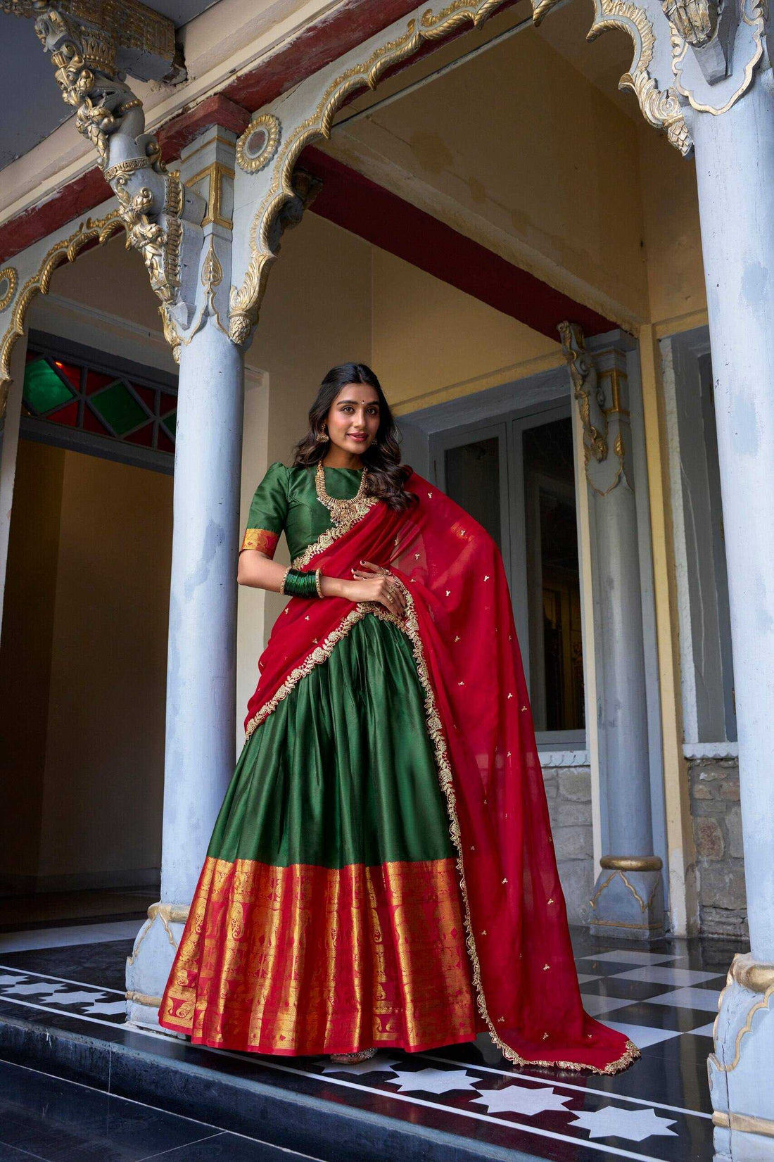 BellePoshak | Zari Silk Traditional Lehenga,                                                                         ...